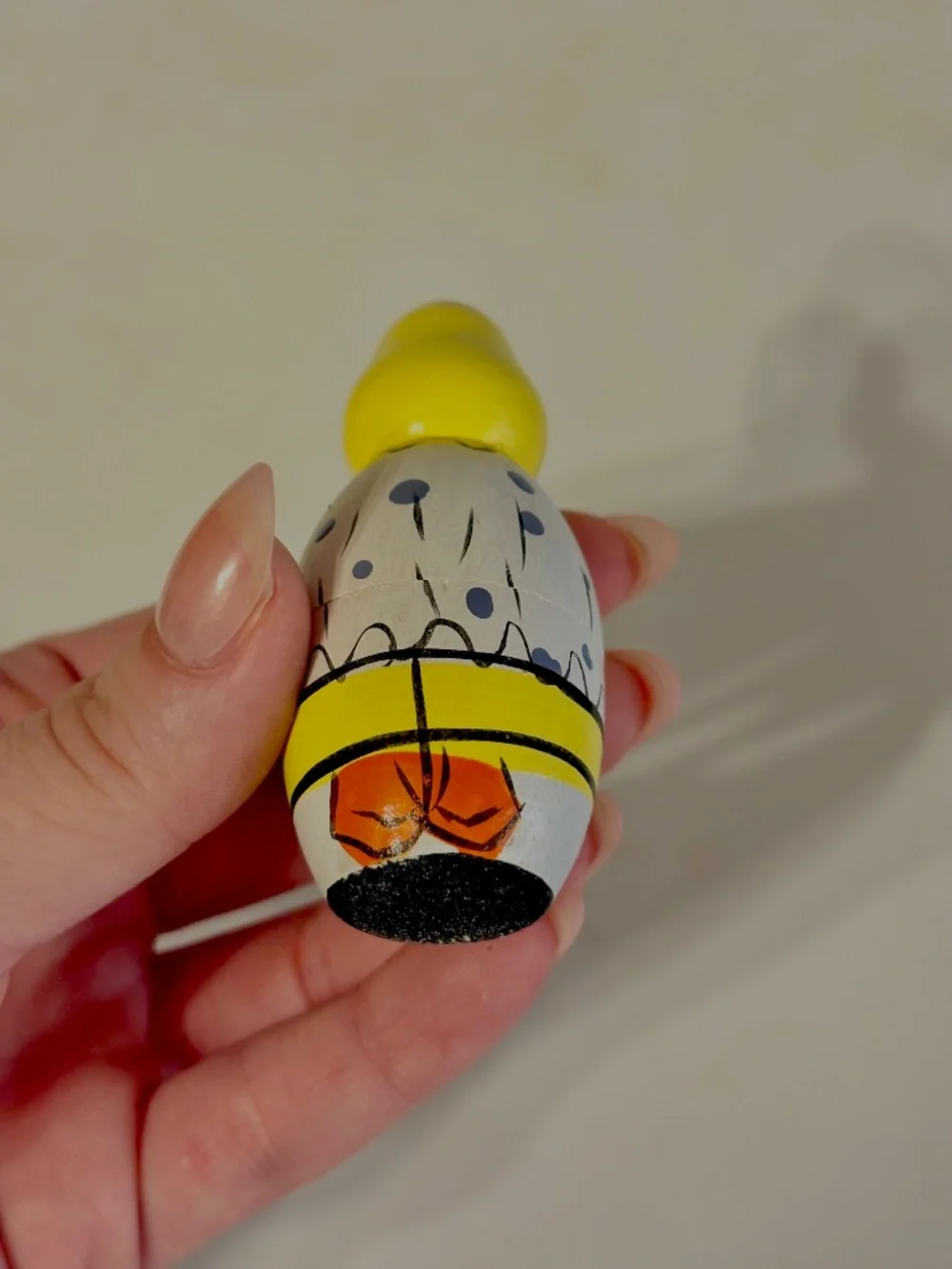 Vintage Nesting Dolls Chickens Hen Handpainted Wooden Cottage Grandma Retro
